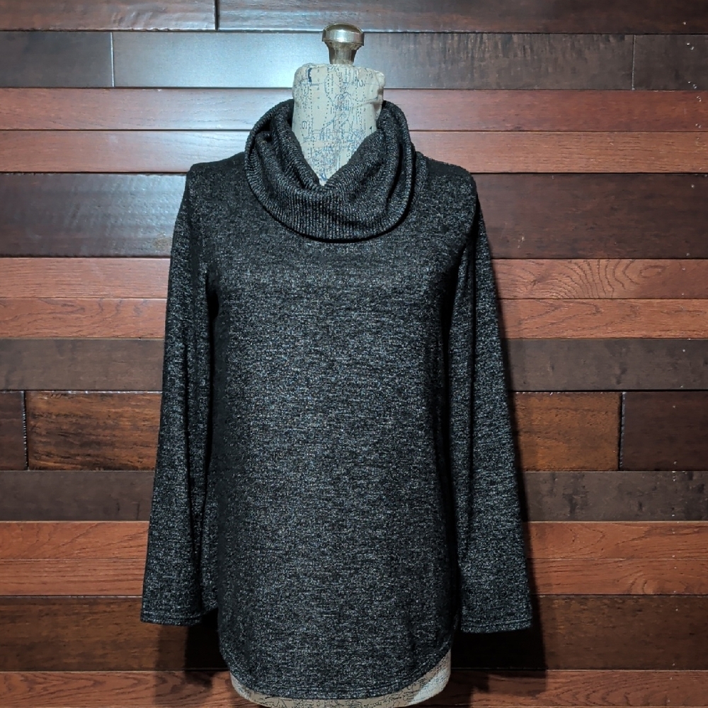 Apt. 9 Charcoal Cowl Neck Sweater